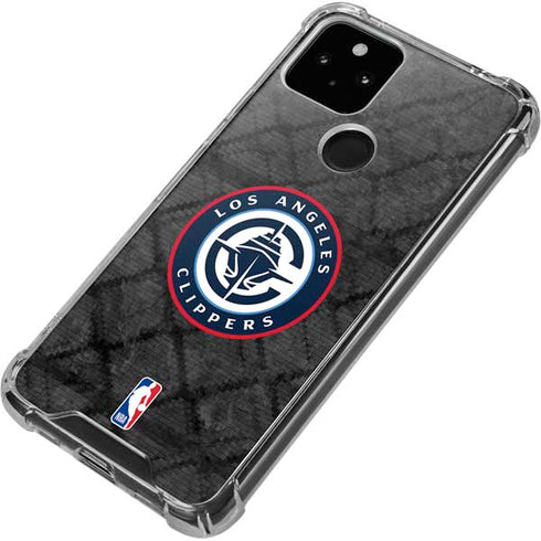 NBA Los Angeles Clippers Black Rust Google Pixel 5a 5G Clear Case